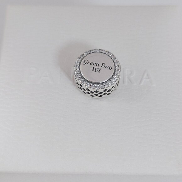 Pandora Wisconsin Green Bay Charm Bead Travel Destination S925 Silver with box - Picture 6 of 6